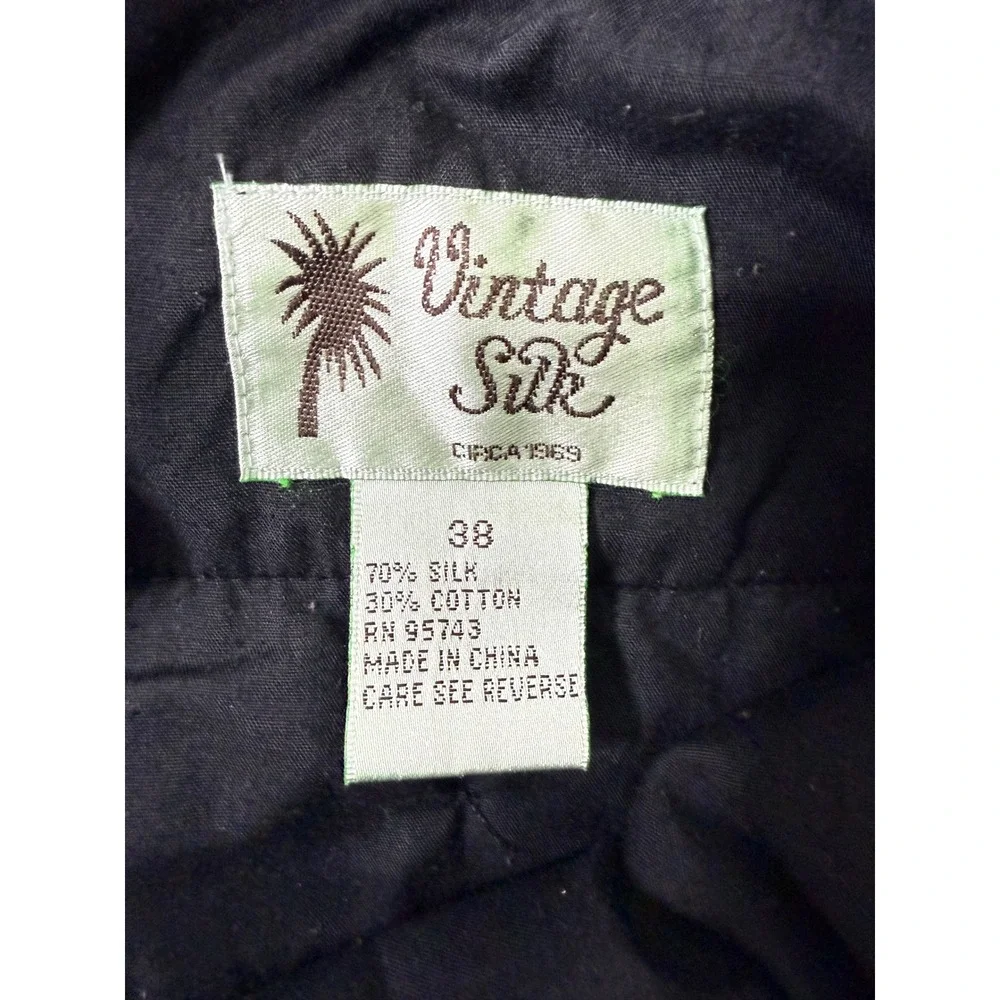 Vintage Silk Blend Mens Shorts Cargo Charcoal Gray Casual 38